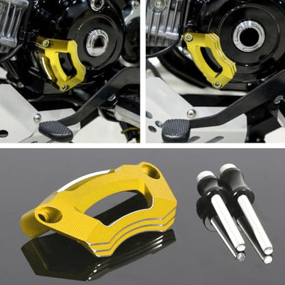 Monkey 125 Engine Stator Crash Guard Compatible with Monkey125 Dax125 Grom125,Cross Cub 110,Ducks125,CT125 Trail 125,Super Cub C125,Super Cab 110 2022-2024 CNC 3D Motorcycle Engine Protector (Gold) - color: Gold