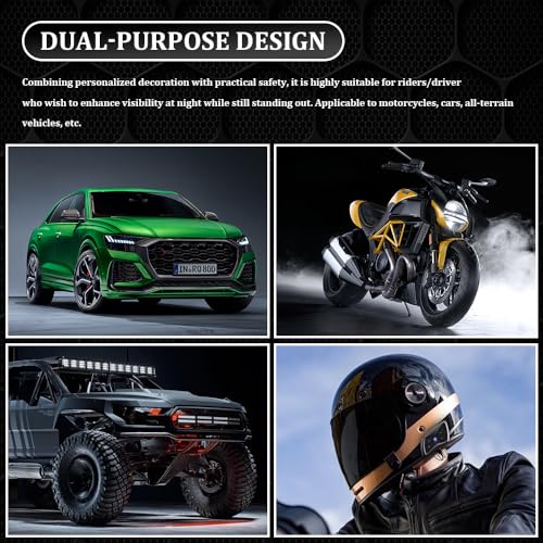 Car Reflective Devil Eyes Sticker Decal, Devil Smile Auto Safety Warning Sticker, Waterproof Self-Adhesive Evil Grin Eyes Sticker for Cars, Motorcycles, Trucks, Laptops, Windows (Style 1) - color: Style 1