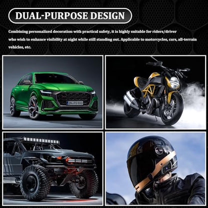 Car Reflective Devil Eyes Sticker Decal, Devil Smile Auto Safety Warning Sticker, Waterproof Self-Adhesive Evil Grin Eyes Sticker for Cars, Motorcycles, Trucks, Laptops, Windows (Style 1) - color: Style 1