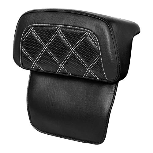 Razor Chopped Pack Backrest Pad Fits For Harley Touring 2014-2023 Tri Glide Road King Street Glide Road Glide Electra Glide Pack - color: Style D# 3