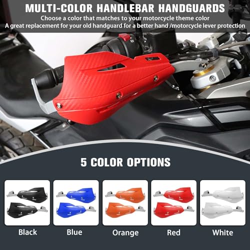 CHIFUN Handguard for 7/8" 22mm and 1 1/8" 28mm Motorcycle Handlebar Brake Lever Protection Hand Guard CNC Aluminum Compatible with ATV Motorbike Motocross Supermoto Racing Dirt Pit Bike - color: Blue