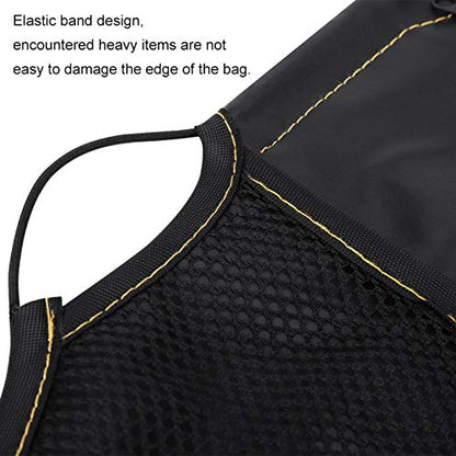 Motorcycle Seat Bag,Motorcycle Under Seat Bag, PU Leather Scooter Under Seat Storage Pouch Bag Organizer Fit For Universal Motorcycles (Black)