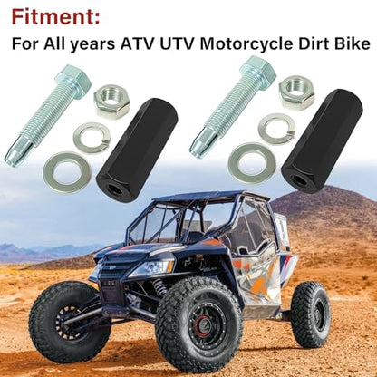 Universal Black 1/4'' Quick Release Flag Pole Holder-2 Pack ﻿ | Whip Dune Flag Mount, for Motocross, UTV, ATV, Motorcycle, Boat, Off Road, Aluminum and Steel Material - color: Black