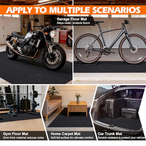 Grefinity Oil Spill Mat, 2 Pack 36" x 60" Oil Mat for Driveway, Under Car Pad for Garage Floor, Protects Against Oil, Chemicals & Stains with TPE Anti-Leak Backing, Reusable & Washable - size: 36"x60"（2 PCS）