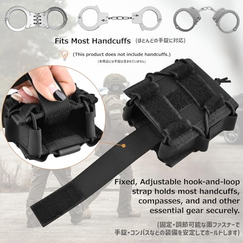 Azarxis Tactical Mini Belt Pouches, Multi-Purpose Small Battery Case Compact Utility EDC Card Slot Holder Waist Bags Military Molle Pack Sundries Storage Pack - color: #02 Black - Style B