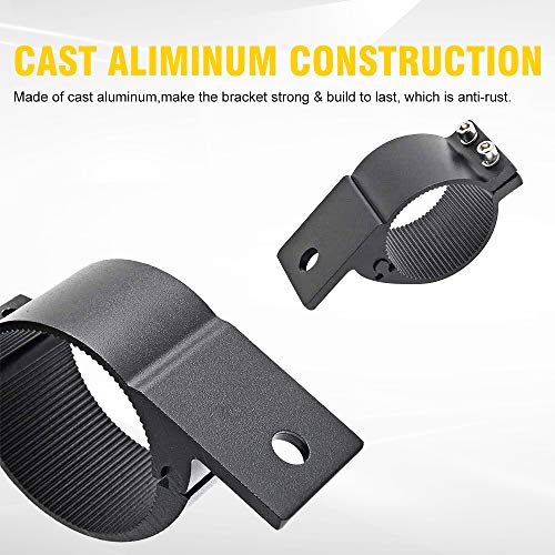 2.5 Inch Tube Clamp Mounting Bracket Kit for LED Light Bar LED Off-Road Light Horizontal Bar Tube Clamp Roof Roll Cage Holder (Pack of 2) - size: 2.5'' (Pack of 2)