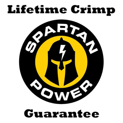 Spartan Power 1/0 AWG 2 Foot Battery Cable Quick Connector SP175A and 3/8" Ring Terminal - color: 2 Foot, size: 1/0 AWG