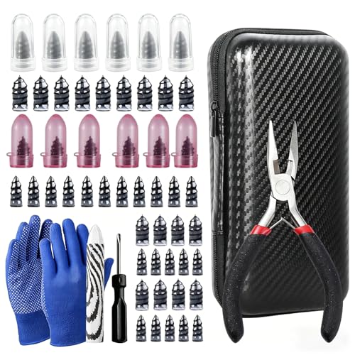 100PCS Tire Screw Plug Repair Kit,No Tire Removal Needed & Self-Service Tire Screw Plug Repair Kit,Tire Sidewall Repair Kit,Quick Repairing Tires Puncture for Cars,SUV,Trucks and Motorcycles