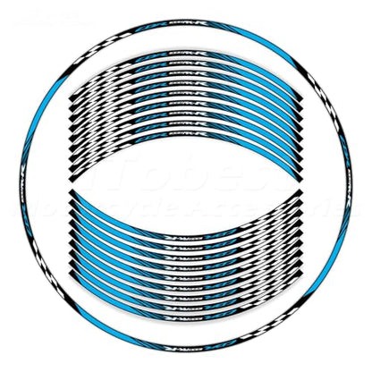 CBR 17 inch Wheel Rim Stickers Decals Tape Compatible with CBR1000RR-R 2004-2025 Motorcycle Reflective Rim Tapes Sticker Stripe (Sky Blue) - color: Sky Blue