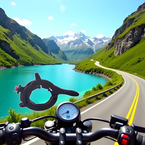 Black Throttle Cruise Control, Motorcycle Cruise Control Throttle Clamp, Electric Vehicle Booster User Friendly Installation Throttle Booster, Motorcycle Throttles Accessories Levers