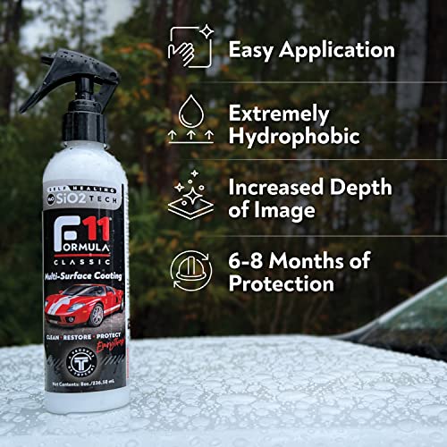 TopCoat F11 Car Polish & Sealer for Cars, Motorcycles, RVs and More – Water-Based Alternative to Ceramic Car Wax - 16 oz F11 Top Coat Spray Bottle - style: 16oz