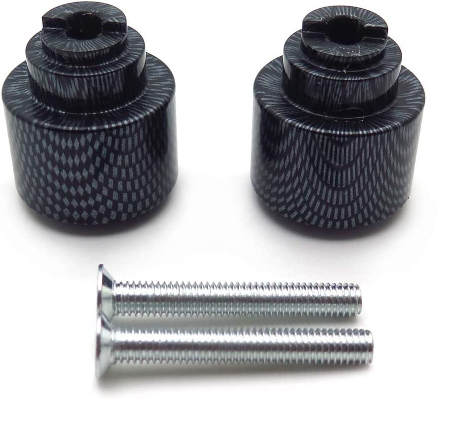 Bar Ends Carbon Compatible with 2001-2013 Hond GoldWing GL1800/ 1998-2013 Hond VFR800 NOLOGO - color: Carbon Fiber, size: Classic