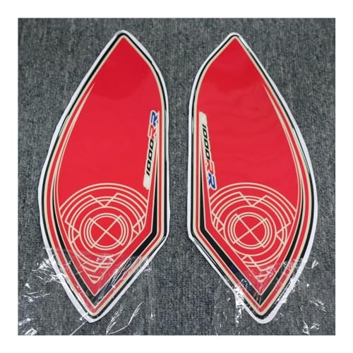 Motorcycle Tank Pads for BMW S1000RR S1000 RR 2009 2010 2011 2012 2013-2018 Protector Anti Slip Tank Pad Sticker Gas Knee Grip Traction Side Decal - color: R
