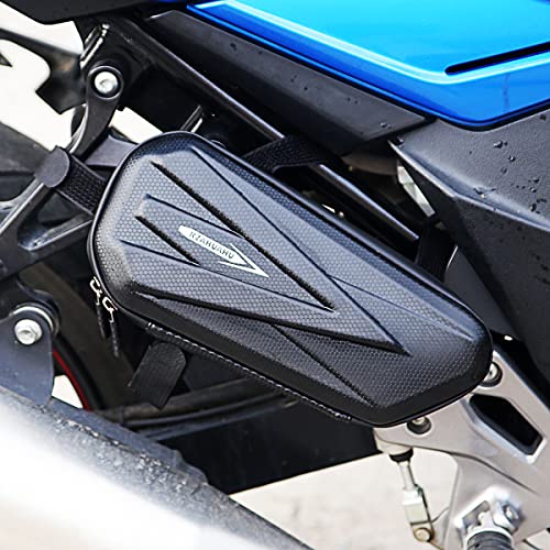 Motorcycle Tail Bag Saddle Bag Bike Waterproof Frame Bag EVA Hard Shell Side Hanging Bag Seat Tube Accessories Storage Packge 2Pcs