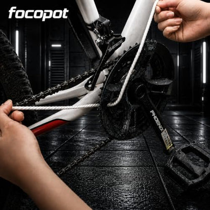 focopot Gear Floss Microfiber Cleaning Rope-50 Pcs Moto Floss and 2 Pcs 3D Printer Grease Lubricants for Bike Motorcycle Chains,Cassettes,Brakes and 3D Printers