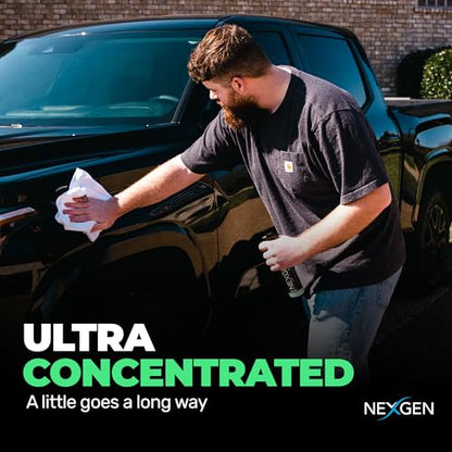 Nexgen Waterless Car Wash (8oz) - Ultimate Waterless Car Cleaner - Scratch-Free and High-Gloss Shine - On-the-Go Car Detailing - Car Cleaning Supplies - Ideal for Cars, Trucks, Boats & More! - size: 8 Fl Oz (Pack of 1)