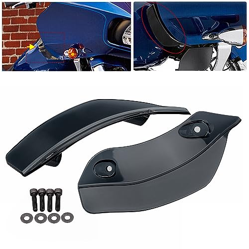 ABS Side Wind Windshield Fairing Wind Deflector for Harley Road Glide FLTRX FLTRU FLTRXS 2015-2023 Smoke - color: Smoke