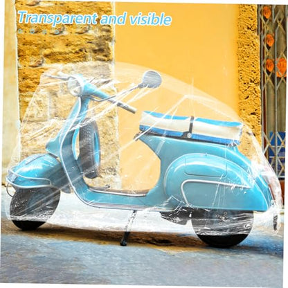 BESTOYARD 2Pcs Heavy Duty Outdoor Protector for Bikes Scooters Clear Dust Rain Shield Weatherproof Design for All Conditions