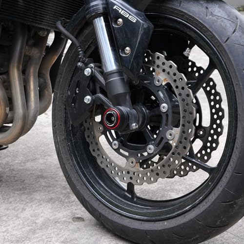 Motorcycle Front Rear Fork Sliders Wheel Frame Slider Crash Protector Axle Slider Crash Pads Compatible With 2026 GSXR 600 GSX-R 750 1000 GSX-R750 gsx-r600 gsxr1000 r (Blue) - color: Blue