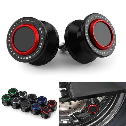 6MM Swingarm Spools Sliders Fit For MT09 MT01 MT03 MT10 XSR900 YZF R7 R1 R3 R6 R25 R125 YZF600R FZ1 FZ6 FZ6R FZ8 FZ09 FZ10 FJ09 899 959 1199 1299 821 | M6 Universal Rear Frame Sliders Stand RD - color: red, size: M6