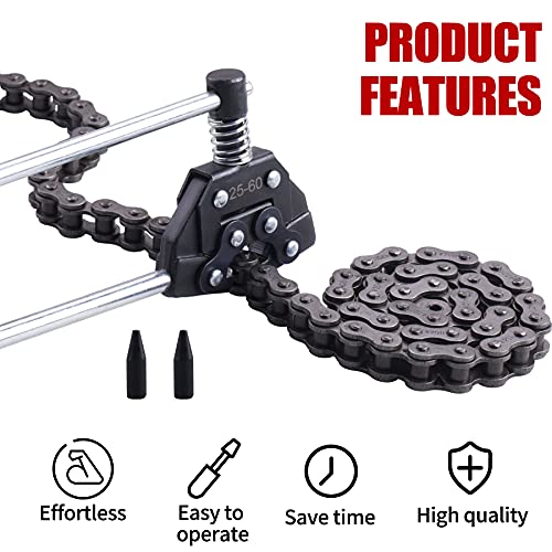 Chain Detacher Breaker Cutter Fit for 25/35/41/40/50/60 415H,428H, 520,530 Roller Chain Motorcycle Bicycle Go Kart ATV Chains