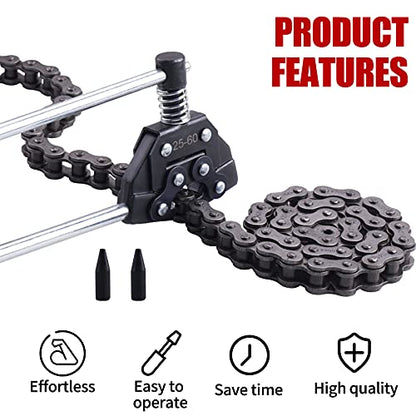 Chain Detacher Breaker Cutter Fit for 25/35/41/40/50/60 415H,428H, 520,530 Roller Chain Motorcycle Bicycle Go Kart ATV Chains