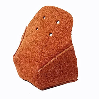 100% Real Cowhide | Toe Cap Guard Protectors | Roller Skate Derby Speed 1 Pair(Brown) - color: Brown-1