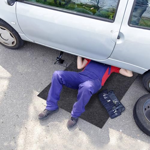 Cleanable Floor Oil Spill Mat(36”x60”) Oil Absorbing pad Durable Protective Surface Can be Used for car Oil Change - size: 3' x 5'