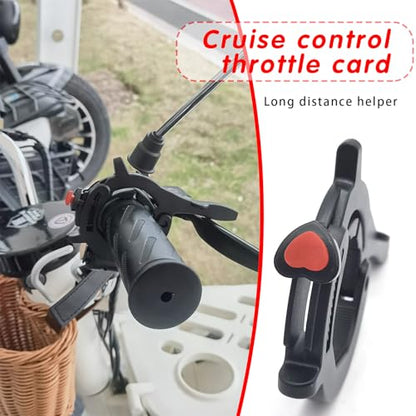 ijuicy Motorcycle Cruise Control Assist, Motorcycle Throttle Lock, Throttle Cruise Control, Motorcycle Cruise Control Throttle Clamp, Universal Motorcycle Throttle Accessories (Black)