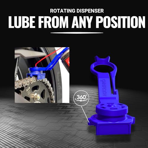 Oinker Motorcycle Chain Lube Applicator | Mess-Free Chain Wax, Chain Cleaner Attachment | for 525 Chain Size - size: 525 Chain