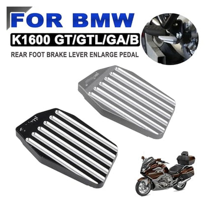 Pedals Footrest Motorcycle Rear Foot Brake Lever Peg Pad Extension Enlarge Extender For BM&W K1600GT K1600GTL K1600B K1600GA K1600 GT GTL B 2020, Black - color: Black