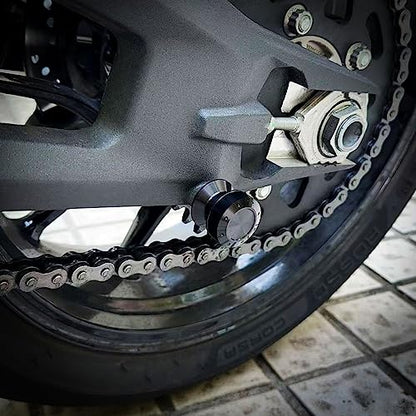 M10 Swing Arm Spools Sliders Compatible with Ninja 650R EX650 ER-6F/N,Ninja 250,Ninja 400R ER-4N,ZX-12R,Vulcan Cafe/S,Z250/300,EX650R,Universal Motorcycle Swing Arm Bobbins - color: Black, size: M10X1.25