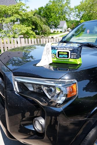 Crocodile Cloth Auto Cleaning Wipes – 10 XL (15" x 10") Disposable Wipes for Car Engine Degreasing, Body Detailing & Tire Cleaning – Cuts Grease, Oil, Adhesives on Hands, Tools, Parts & More - size: 10 Count (Pack of 1)