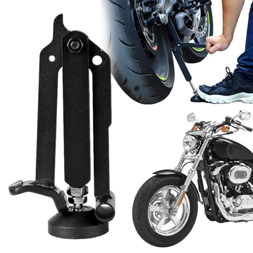Rear Paddock Stand - Wheel Service Motorcycle Lift Stand, Adjustable Height Support Bracket | Non-Slip Wheel Lifter, Portable Maintenance Tool for Garage Use with All Motorcycle Models