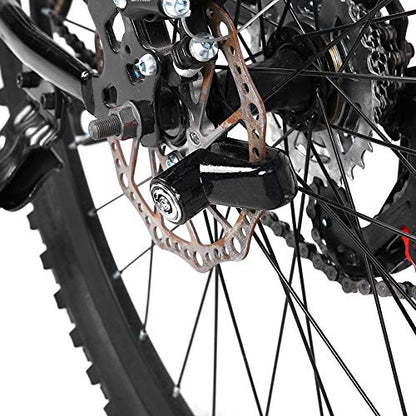 Wheel Lock, Disk Brake Alarm for Metal Bike Lock Disc Brakes Theft Locks, Disk Brake Alarm for with Plastic Frame and Keys, Black (Black) - color: Black