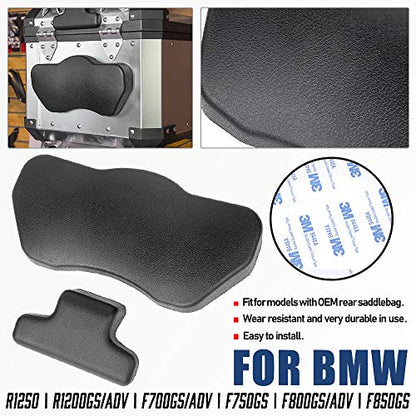 FATExpress G310GS G310R Motorcycle Passenger Backrest Back Pad Rear Top Case Box Cushion Sticker Decal for BMW R1250GS R 1250 GS 1250GS R1200GS F700GS F750GS F800GS F850GS ADV Adventure Accessories