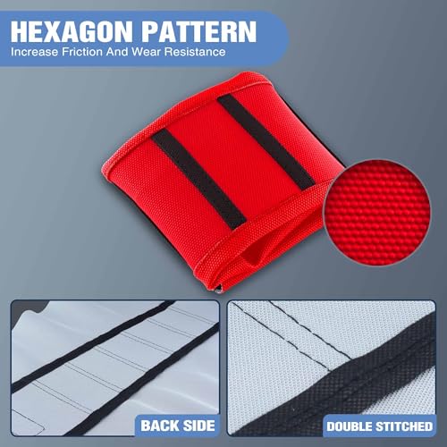 Motorcycle Dirt Bike Seat Cover Compatible with Yozma IN10 Universal Dirt Pit Motocross Rubber Seat Cushion (Red Black Ribs) - color: Red Black Ribs