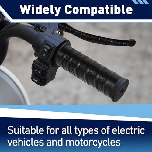 2Set Universal Silicone Handlebar & Brake Lever Grip Covers, Non-Slip Motorcycle Silicone Handlebars for Dirt Bike, E-Bike, Scooter, Mountain Bike