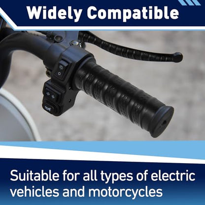 2Set Universal Silicone Handlebar & Brake Lever Grip Covers, Non-Slip Motorcycle Silicone Handlebars for Dirt Bike, E-Bike, Scooter, Mountain Bike
