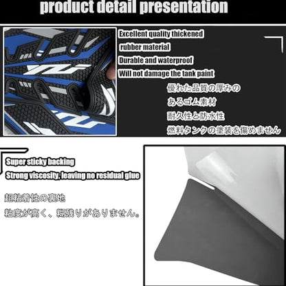 For YZF R25 R3 YZF R3 YZF R25 YZFR25 YZFR3 2025 motorcycle side tank pads tank pads knee pads protectors decals traction pads yzf r3 r25 2019-2025 motorcycle accessories (blue)