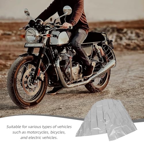 Waterproof Motorcycle and Electric Bike Cover, Reusable Pe Rain and Dust Protector, All-Season Outdoor Bicycle Cover with Sun Protection, Heavy Duty Vehicle Shelter