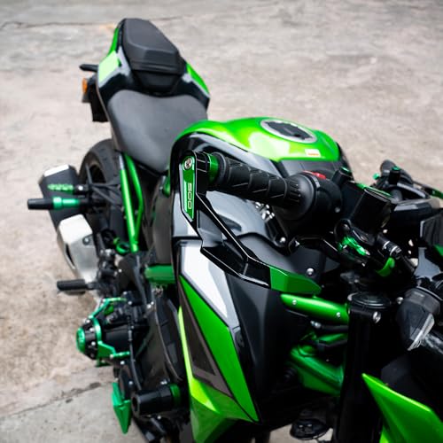 Compatible with 2025 Ninja 500 ninja500 SE 2024 Z500 Z 500 SE Aluminum Motorcycle Handguards Brake Clutch Lever Guards Protector Accessories (Black) - color: Black