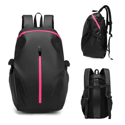 Motorcycle Backpack,Reflective Motorcycle Helmet Bag Backpack for Men Women, Large Capacity Waterproof Travel Backpack Shoulder Bag (Pink) - color: Pink