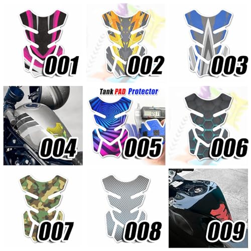 MC Motoparts Motorcycle Gas Tank Pad Protector Universal Anti-slip Shield Protection Grip Sticker Decal Abstract Pink - color: 001