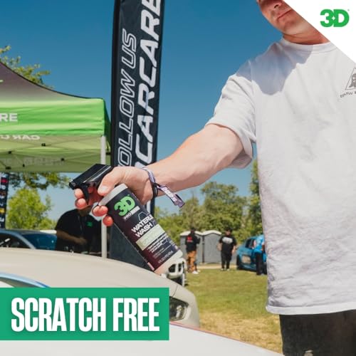 3D Waterless Car Wash - Easy Spray Waterless Detailing Spray - No Soap or Water Needed - Great on Cars, RVs, Motorcycles & Boats 16oz. - size: 16 Ounce (Pack of 1)