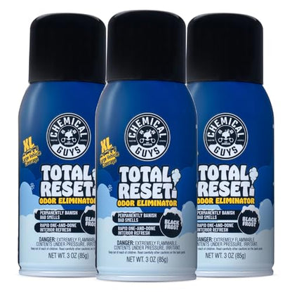 Chemical Guys Odor Eliminating Fogger 3 Pack – Black Frost Scent, 3 Oz Each – Set-and-Forget System to Remove Smoke, Pet, Gym, and Food Odors in Cars, Trucks, SUVs - size: 3 Fl Oz (Pack of 3)