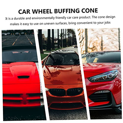 Healifty 9pcs Car Wheel Buffing Cone Sponge Pads for Polishing and Versatile Detailing Tool for Automotive Motorcycle and Boat Care Compatible Electric Drills and Mold Grinders