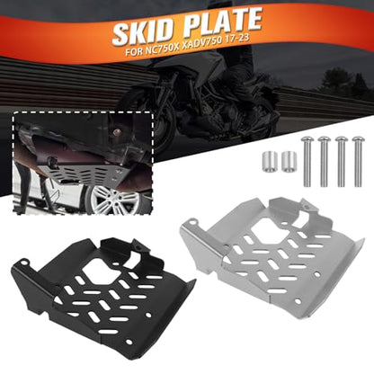 Motorcycle Engine Skid Plate Replacement for Honda X-ADV 750 XADV750 NC750X NC700X NC 700X 700S 750S 750X Engine Chassis Guard Cover Bash Pan Frame Protector(Sliver) - color: sliver