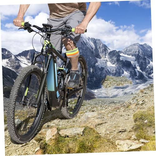 POPETPOP 2pcs Reflective Bike Gear Running Gear Reflective Safety Straps Glow Wrist Bands Night Running Arm Bands