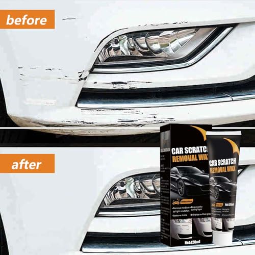 2026 New Upgrade Car Scratch Removal Wax, Scratch Remover for Vehicles with Wipe and Sponge, Car Polishing Wax Scratchs Remover, Cars Paint Scratchs Repair Kit for Deep Scratches (2 Set) - color: 2 Set